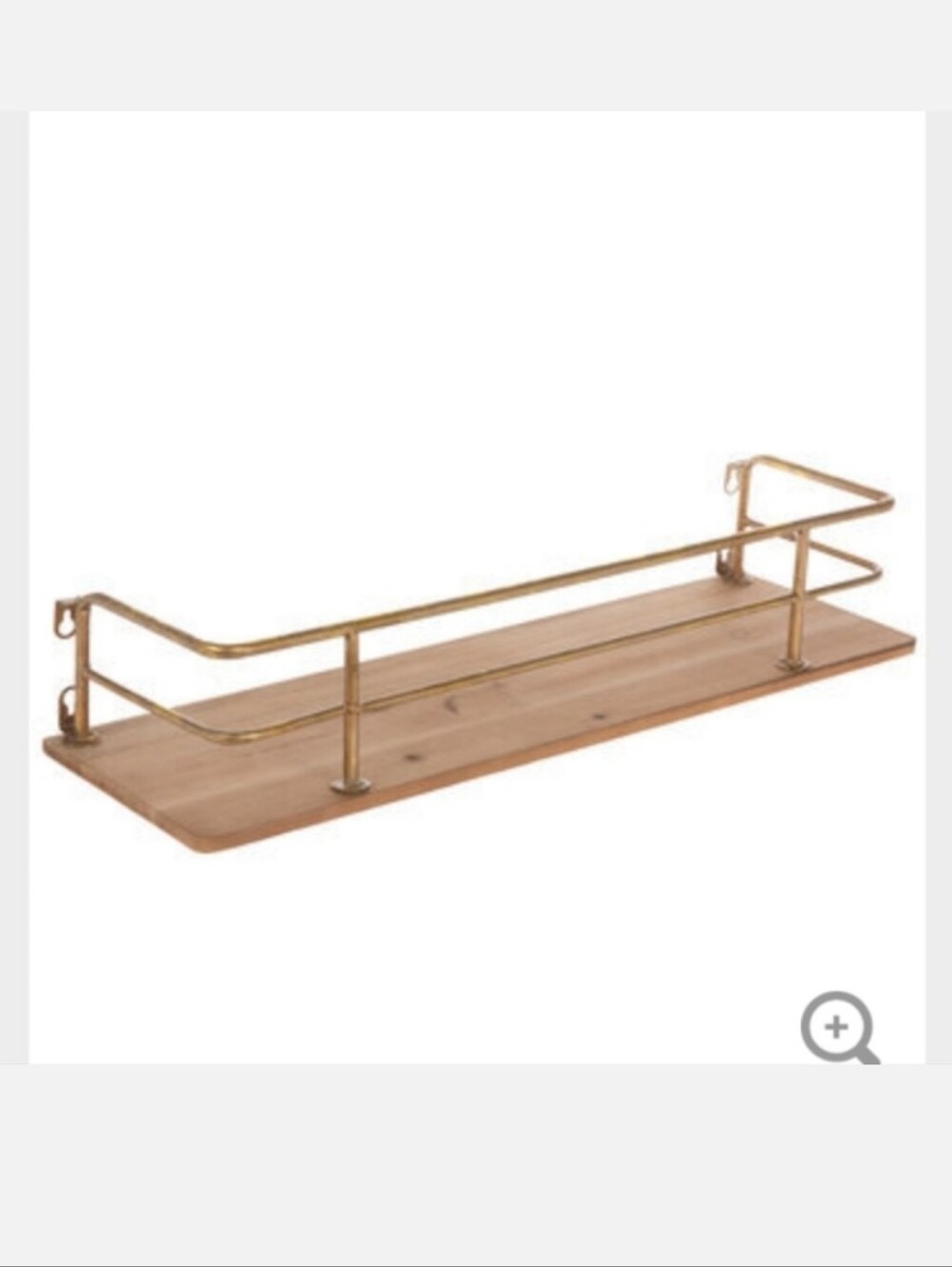 Hobby Lobby - Wood Wall Shelf With Gold Bars